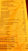 La Cova menu