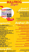 Bullfrog Bagels menu