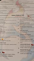 Akahana Asian Bistro menu
