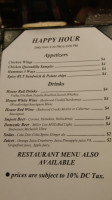 Chartwell Grill menu