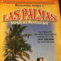 Las Palmas menu