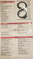 8 Noodle menu