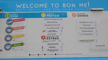 Bon Me menu