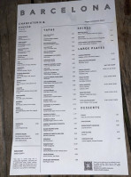 Celona Wine menu