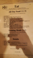 The Mussel Inn menu