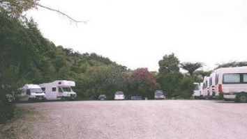 Waitomo Campground Free Self Contained Campervan Parking outside