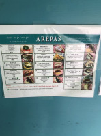 Arepa Venezuelan Kitchen menu