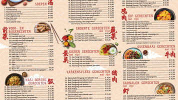 Chinees-indisch 'de Lange Muur' Bedum menu