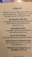 The Sloop Inn menu