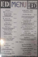 Edinburgh Street Bar Restaurant menu