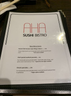 Aha Sushi menu