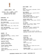 Bea Restaurant Bar menu