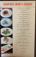 Yanagi Sushi menu