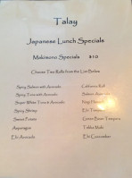 Talay Chicago menu