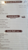 Matsuyama Sushi menu
