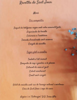 Ca L'angel menu