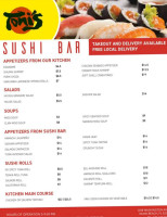 Toni's Sushi Bar food