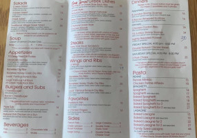 The Right Spot Grill menu