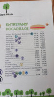 Espai Mireia menu