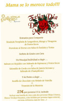 Al Andalus Expreso menu