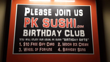 Pk Sushi inside
