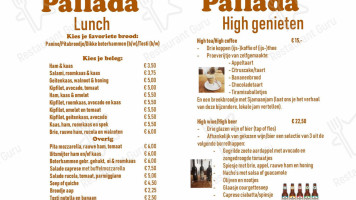 Pallada menu