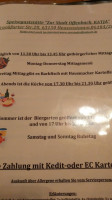 Zur Stadt Offenbach menu