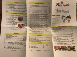 Thai Hot 3 menu