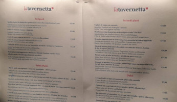 La Cantinetta Enoteca Osteria menu