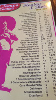El Tiempo Cantina menu