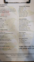 Hidden Grounds Coffee menu