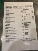 New York Sushi menu
