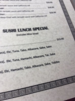 Kaiwa Sushi menu