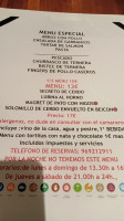 La Venta menu