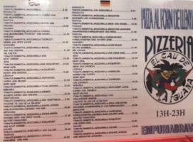 Pizzeria El Cau De La Iguana menu