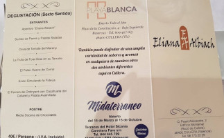 Eliana Albiach menu