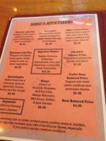 Niko’s Grill and Pub menu