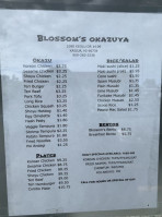Blossom's Okazuya menu