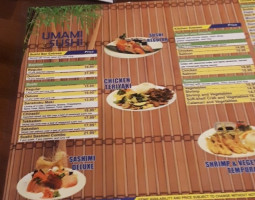 Umami Sushi menu