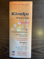 Kiraku Japanese Incorporated food