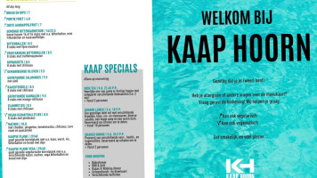 Kaap Hoorn menu