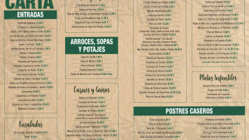 Parrilla Sidrería Los Sauces menu