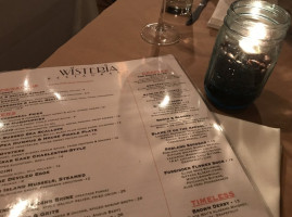 Wisteria menu