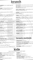 Commonwealth Tavern menu