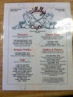 Willalby's Cafe menu