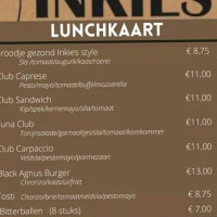 Gasterij Inkies Midwolde menu