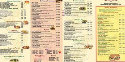 Tasty Picks Inc. menu