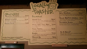 Locally Toasted Delicatessen menu