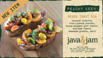 Java Jam menu
