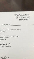 Walker Street Kitchen menu